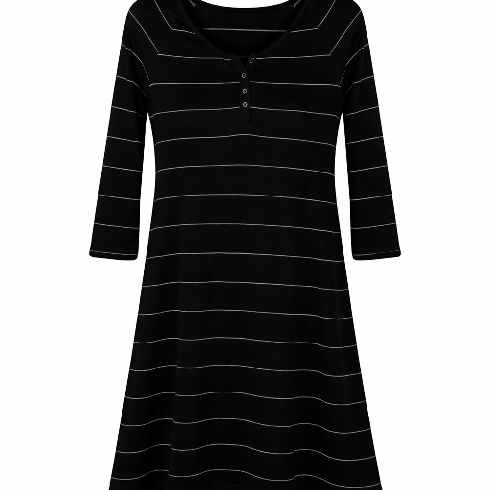 SO black and white stripes dress size small